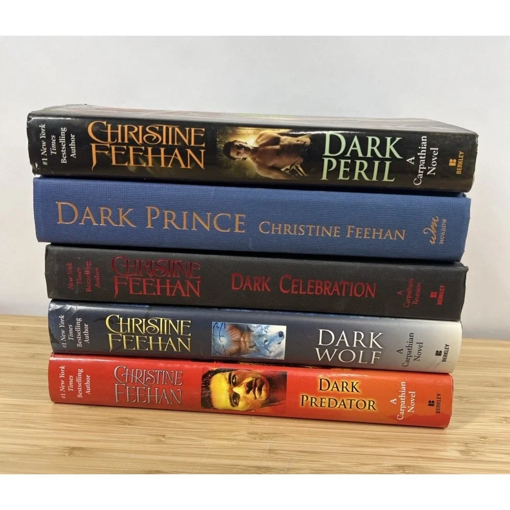Christine Feehan Dark Series 5‎ Book Lot Carpathian Novels HC